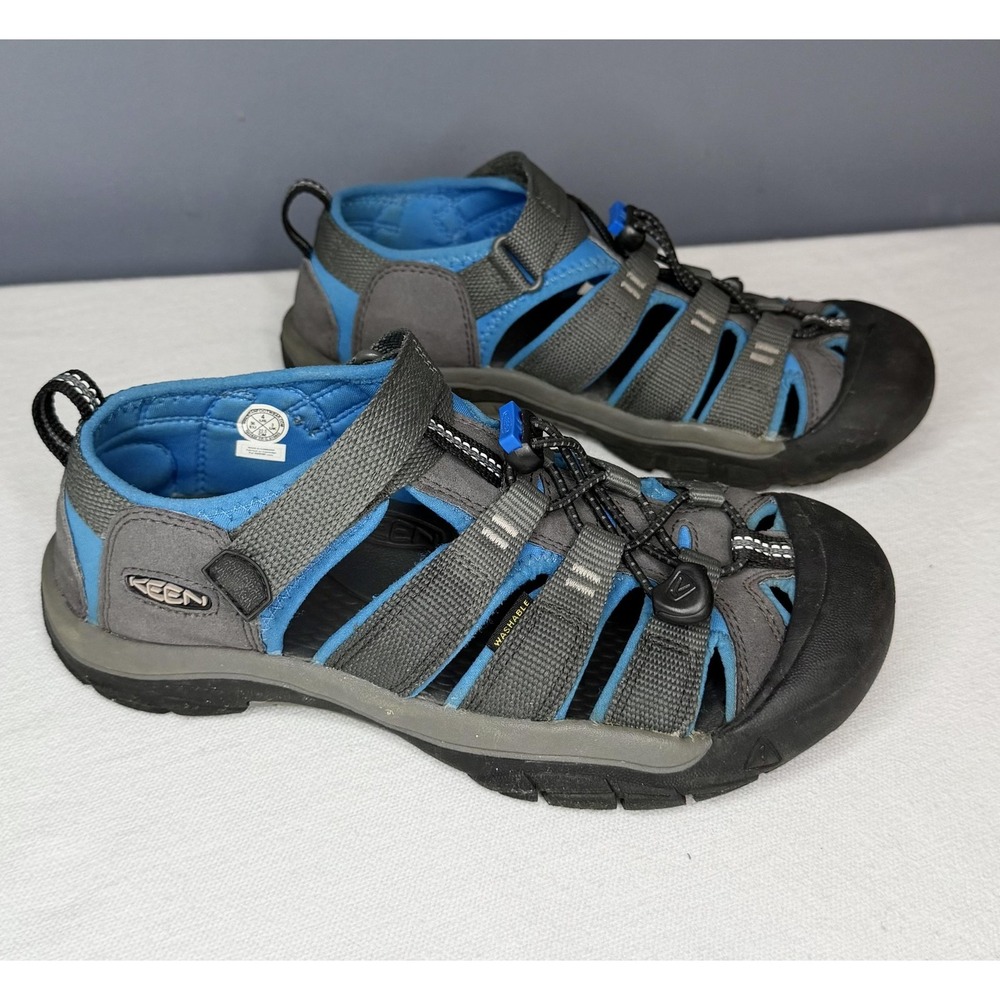Keen Newport H2 Sandals Kids 4 Gray Blue Closed Toe Fisherman Water Hiking